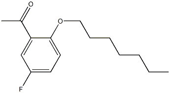 1-[5-fluoro-2-(heptyloxy)phenyl]ethan-1-one Struktur