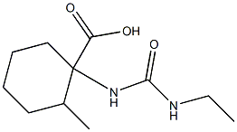 1-{[(ethylamino)carbonyl]amino}-2-methylcyclohexanecarboxylic acid Struktur