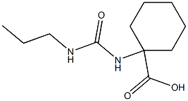 1-{[(propylamino)carbonyl]amino}cyclohexanecarboxylic acid Struktur