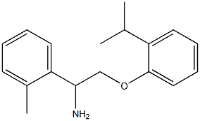 1-{1-amino-2-[2-(propan-2-yl)phenoxy]ethyl}-2-methylbenzene Struktur