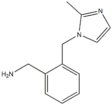 1-{2-[(2-methyl-1H-imidazol-1-yl)methyl]phenyl}methanamine Struktur