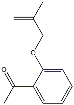 1-{2-[(2-methylprop-2-enyl)oxy]phenyl}ethanone Struktur