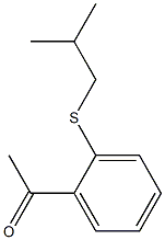 1-{2-[(2-methylpropyl)sulfanyl]phenyl}ethan-1-one Struktur