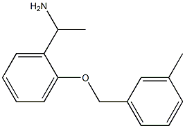 1-{2-[(3-methylbenzyl)oxy]phenyl}ethanamine Struktur