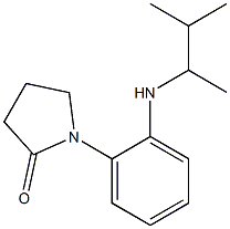 1-{2-[(3-methylbutan-2-yl)amino]phenyl}pyrrolidin-2-one Struktur