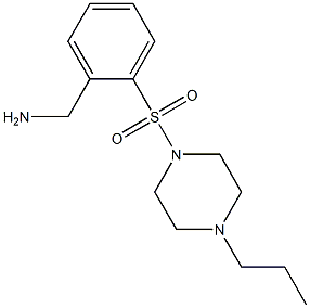 1-{2-[(4-propylpiperazin-1-yl)sulfonyl]phenyl}methanamine Struktur