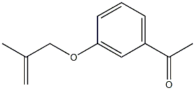 1-{3-[(2-methylprop-2-enyl)oxy]phenyl}ethanone Struktur