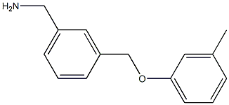 1-{3-[(3-methylphenoxy)methyl]phenyl}methanamine Struktur