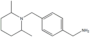 1-{4-[(2,6-dimethylpiperidin-1-yl)methyl]phenyl}methanamine Struktur