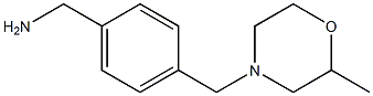 1-{4-[(2-methylmorpholin-4-yl)methyl]phenyl}methanamine Struktur