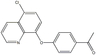 1-{4-[(5-chloroquinolin-8-yl)oxy]phenyl}ethan-1-one Struktur