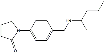 1-{4-[(pentan-2-ylamino)methyl]phenyl}pyrrolidin-2-one Struktur