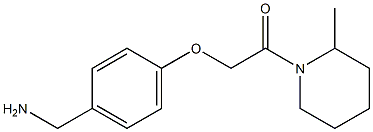 1-{4-[2-(2-methylpiperidin-1-yl)-2-oxoethoxy]phenyl}methanamine Struktur