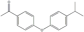 1-{4-[4-(propan-2-yl)phenoxy]phenyl}ethan-1-one Struktur