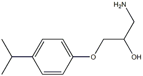 1-amino-3-(4-isopropylphenoxy)propan-2-ol Struktur