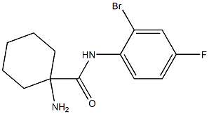 1-amino-N-(2-bromo-4-fluorophenyl)cyclohexane-1-carboxamide Struktur