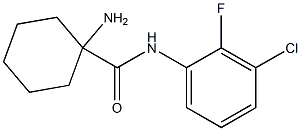 1-amino-N-(3-chloro-2-fluorophenyl)cyclohexane-1-carboxamide Struktur