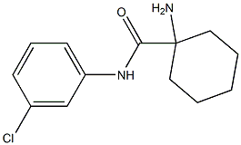 1-amino-N-(3-chlorophenyl)cyclohexanecarboxamide Struktur