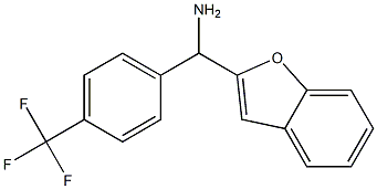 1-benzofuran-2-yl[4-(trifluoromethyl)phenyl]methanamine Struktur