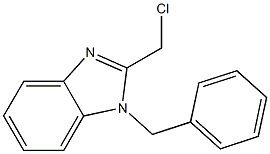 1-benzyl-2-(chloromethyl)-1H-1,3-benzodiazole Struktur