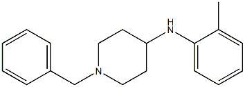 1-benzyl-N-(2-methylphenyl)piperidin-4-amine Struktur