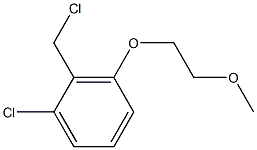 1-chloro-2-(chloromethyl)-3-(2-methoxyethoxy)benzene Struktur