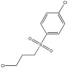 1-chloro-4-[(3-chloropropyl)sulfonyl]benzene Struktur