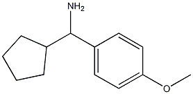 1-cyclopentyl-1-(4-methoxyphenyl)methanamine Struktur