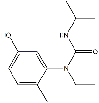 1-ethyl-1-(5-hydroxy-2-methylphenyl)-3-propan-2-ylurea Struktur