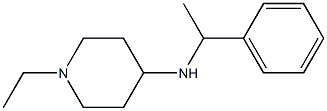 1-ethyl-N-(1-phenylethyl)piperidin-4-amine Struktur