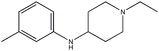 1-ethyl-N-(3-methylphenyl)piperidin-4-amine Struktur