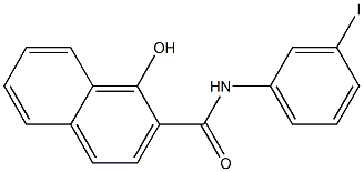 1-hydroxy-N-(3-iodophenyl)naphthalene-2-carboxamide Struktur