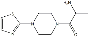 1-methyl-2-oxo-2-[4-(1,3-thiazol-2-yl)piperazin-1-yl]ethylamine Struktur