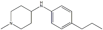 1-methyl-N-(4-propylphenyl)piperidin-4-amine Struktur