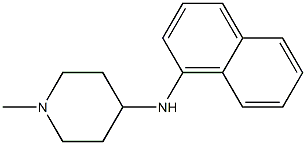 1-methyl-N-(naphthalen-1-yl)piperidin-4-amine Struktur