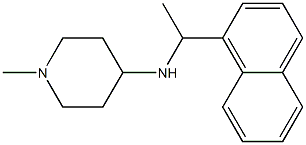 1-methyl-N-[1-(naphthalen-1-yl)ethyl]piperidin-4-amine Struktur