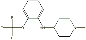 1-methyl-N-[2-(trifluoromethoxy)phenyl]piperidin-4-amine Struktur