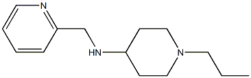 1-propyl-N-(pyridin-2-ylmethyl)piperidin-4-amine Struktur