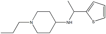 1-propyl-N-[1-(thiophen-2-yl)ethyl]piperidin-4-amine Struktur