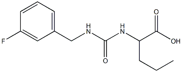 2-({[(3-fluorobenzyl)amino]carbonyl}amino)pentanoic acid Struktur