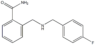 2-({[(4-fluorophenyl)methyl]amino}methyl)benzamide Struktur