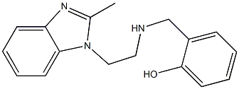 2-({[2-(2-methyl-1H-1,3-benzodiazol-1-yl)ethyl]amino}methyl)phenol Struktur