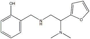 2-({[2-(dimethylamino)-2-(furan-2-yl)ethyl]amino}methyl)phenol Struktur