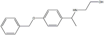 2-({1-[4-(benzyloxy)phenyl]ethyl}amino)ethan-1-ol Struktur