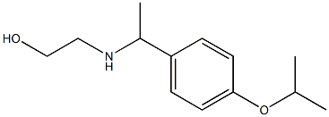 2-({1-[4-(propan-2-yloxy)phenyl]ethyl}amino)ethan-1-ol Struktur