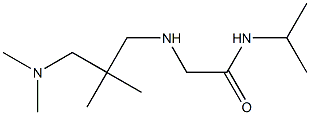 2-({2-[(dimethylamino)methyl]-2-methylpropyl}amino)-N-(propan-2-yl)acetamide Struktur