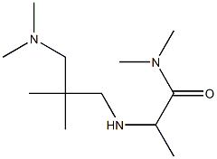 2-({2-[(dimethylamino)methyl]-2-methylpropyl}amino)-N,N-dimethylpropanamide Struktur