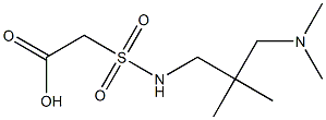 2-({2-[(dimethylamino)methyl]-2-methylpropyl}sulfamoyl)acetic acid Struktur