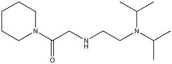 2-({2-[bis(propan-2-yl)amino]ethyl}amino)-1-(piperidin-1-yl)ethan-1-one Struktur