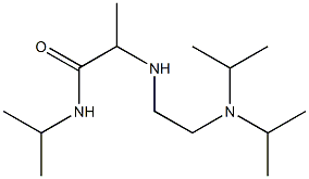 2-({2-[bis(propan-2-yl)amino]ethyl}amino)-N-(propan-2-yl)propanamide Struktur